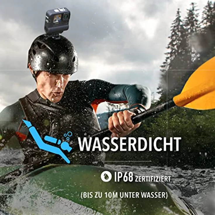 DigiPower Re-Fuel Akkupack, 9 Stunden Akkulaufzeit für GoPro HERO11 & HERO10 Black & HERO9 Black, kompatibel mit GoPro Action-Kamera, IP68 wasserdicht und staubdicht, Allwetter, schwarz – Bild 3
