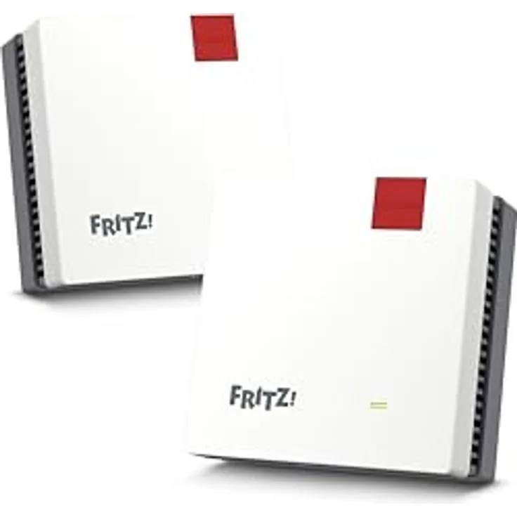 FRITZ! FRITZ!Mesh Set 1700, Dual-Band Router Set mit Wi-Fi 6, 350 m² Abdeckung, Geschwindigkeiten bis 1733 Mbit/s, 2-Pack