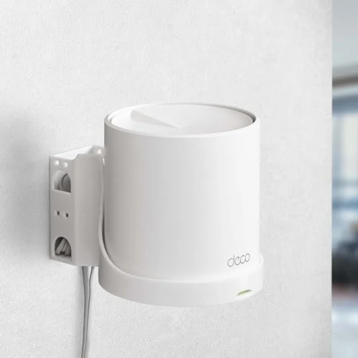 Mobilefox 3X Wandhalterung für TP-Link Deco X50 AX3000, Weiß, inkl. Montagematerial – Bild 2