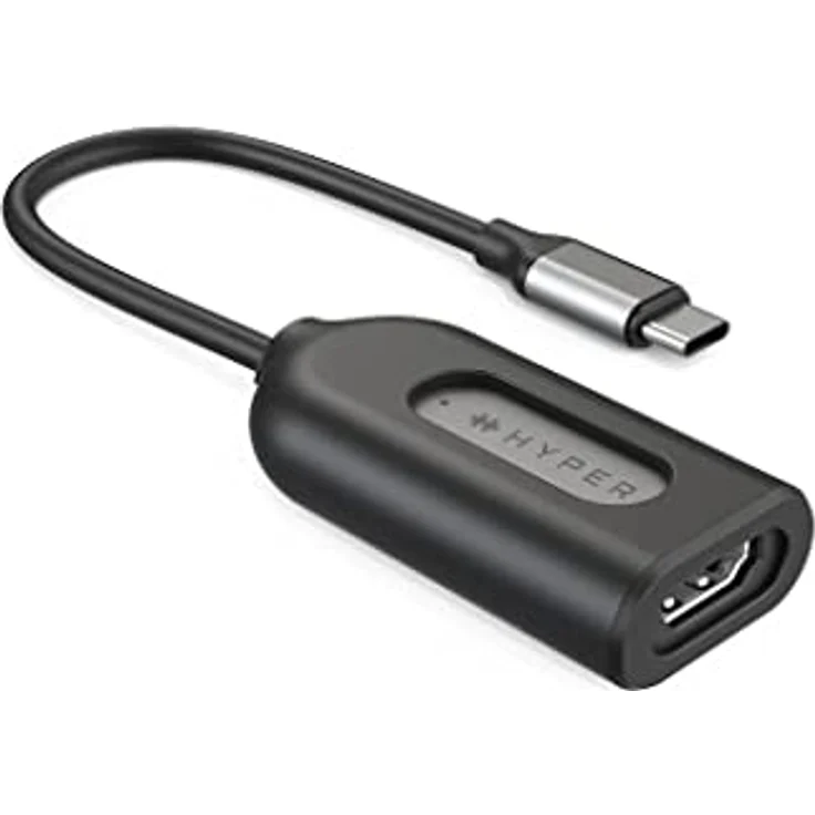 Hyper HyperDrive HD-H8K, USB-C auf HDMI Adapter, 8K 60Hz/4K 144Hz, Edelstahl, inkl. Silikon-Thermohülle – Bild 5