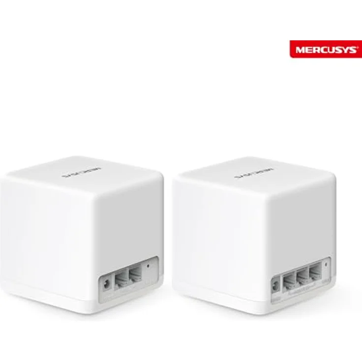 Mercusys Halo H1500X Wi-Fi 6 Mesh WLAN Set, Dual Band Router & Repeater, empfohlen für Häuser mit 2-3 Schlafzimmern, Gigabit-Port, nahtloses Roaming, MERCUSYS App – Bild 2
