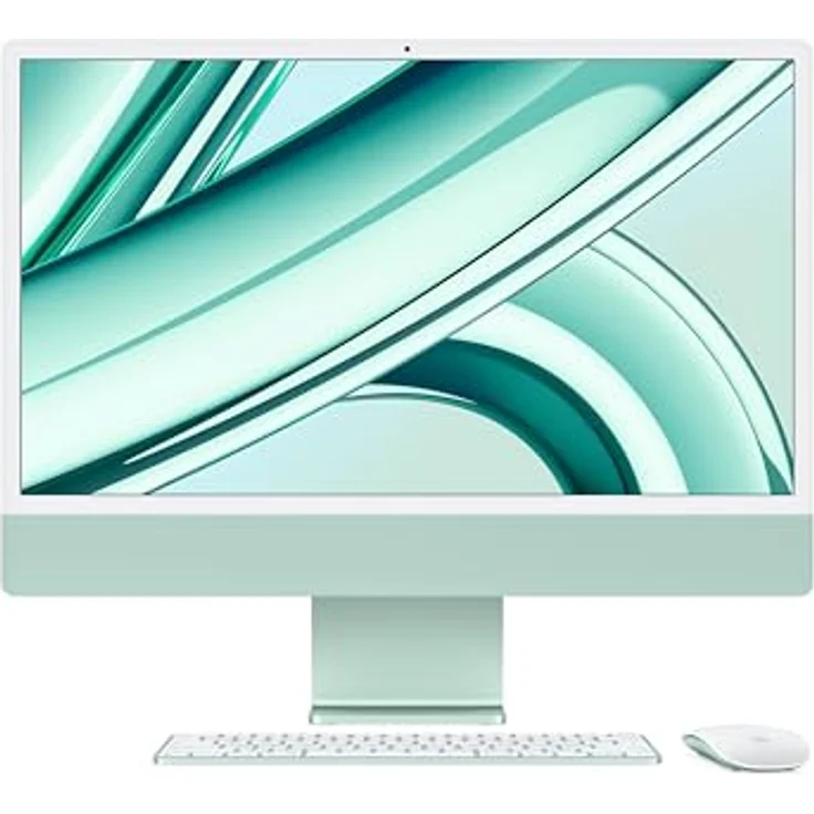 Apple iMac 24" (2023), Apple M3 8-Core CPU, 10-Core GPU, 8 GB RAM, 256 GB SSD, Grün – Bild 1