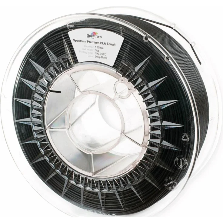 Spectrum Smart ABS Filament, 1.75 mm, 1000 g, schlagfest, Schwarz