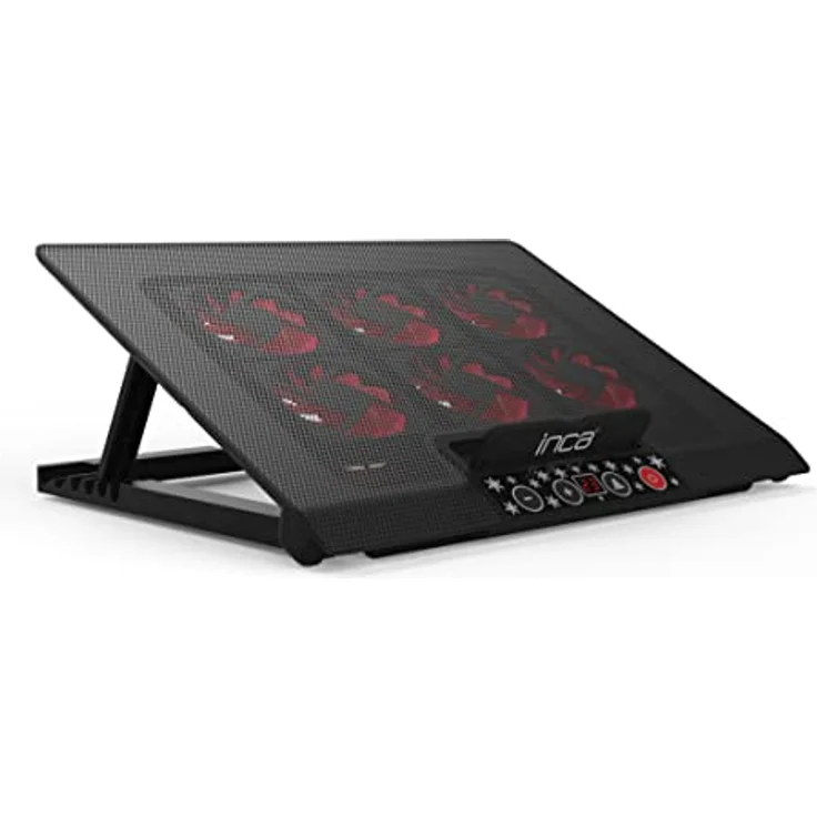 Inca INC-601 GMS 6X Lüfter,Control Panel,2X USB,6 Stufen Gaming Notebook Kühler 7-17 – Bild 2
