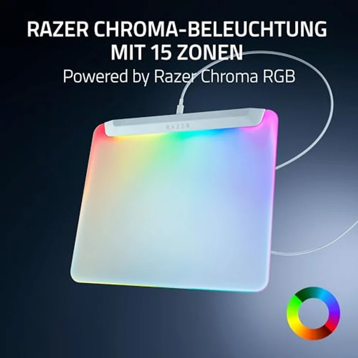 Razer Firefly V2 Pro, Mausmatte mit 15 individuell anpassbaren RGB-Beleuchtungszonen, Weiss – Bild 4