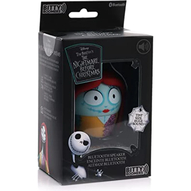 Bitty Boomers Disney: Tim Burton L'Étrange Noël de Monsieur Jack - Sally - Ultraportabler Bluetooth-Lautsprecher mit 9,1 m Reichweite, wiederaufladbar – Bild 4