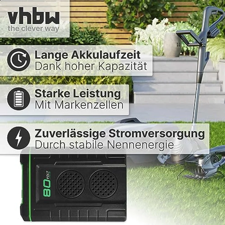 EXTENSILO 1x Akku für Remarc Nimbus 82V, 2500 mAh, Lithium-Ionen, wiederaufladbar – Bild 4