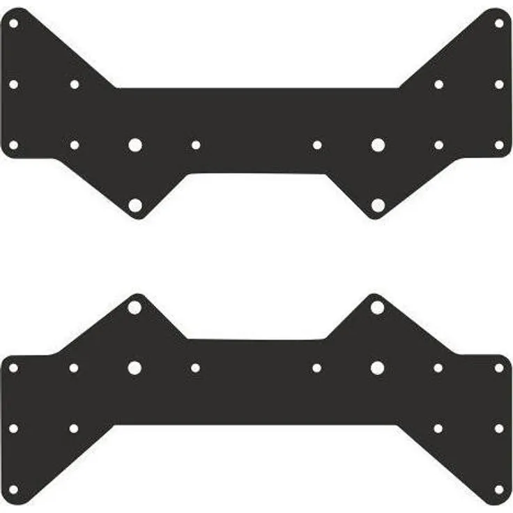 Hagor Monitor-Halterung Adapter-Set VESA 400, 2-teiliges Set in Schwarz für sichere Wandmontage