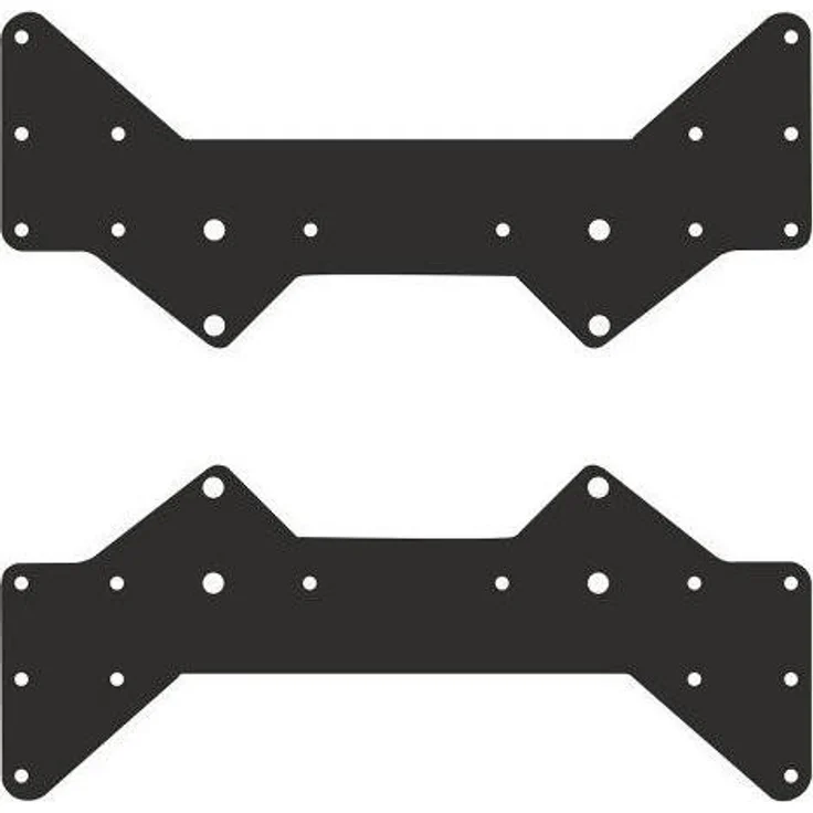 Hagor Monitor-Halterung Adapter-Set VESA 400, 2-teiliges Set in Schwarz für sichere Wandmontage