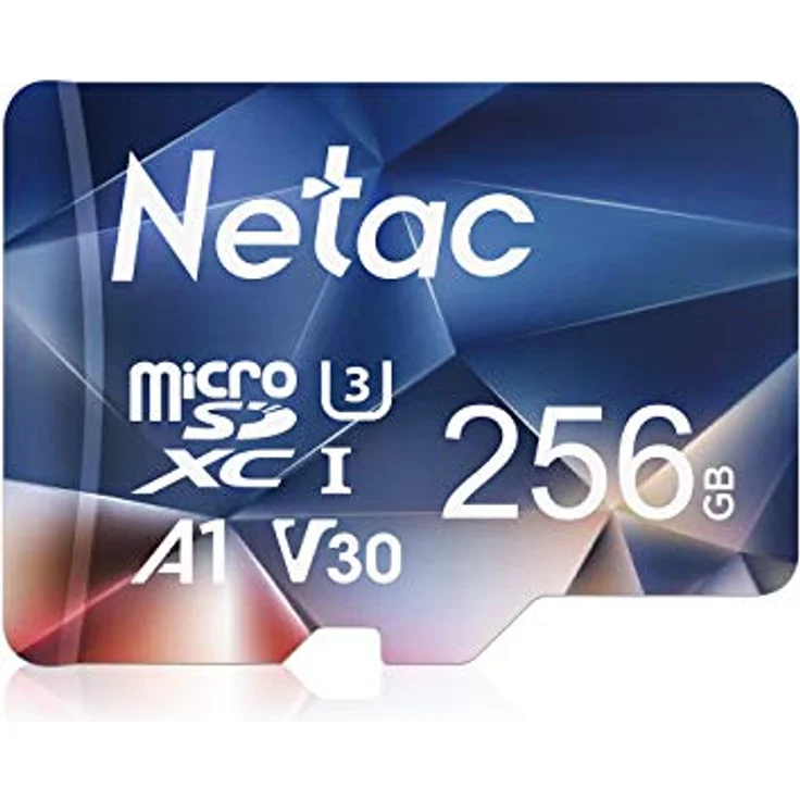 Netac 256GB Micro SD Karte, UHS-I TF-Speicherkarte (A1, U1, C10, V10) mit bis zu 90/10 MB/s für Kameras, Dashcam, Switch und Smartphones – Bild 1