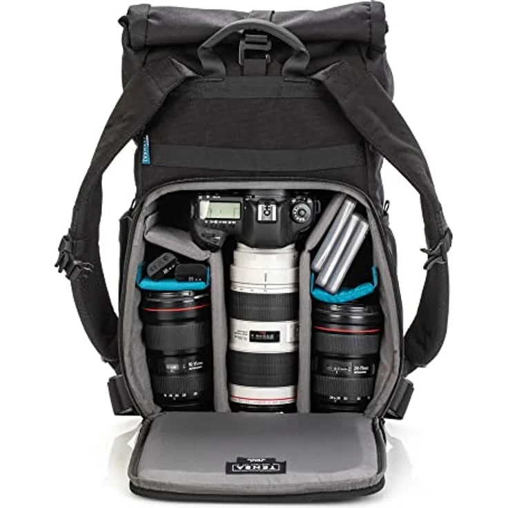 Tenba Fulton v2, Kamera Schultertasche mit 16L Volumen, Schwarz, für DSLR/Spiegellose Kameras & bis 17 Zoll Laptop – Bild 5