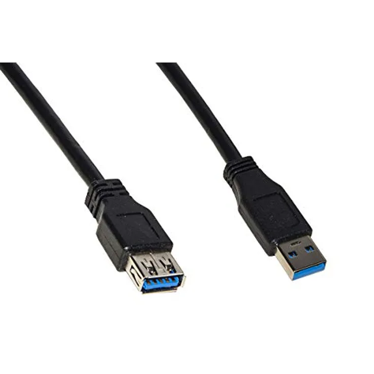 Unbekannt Verlängerungskabel USB 3.0 Stecker A männlich/weiblich aus Kupfer 1 m