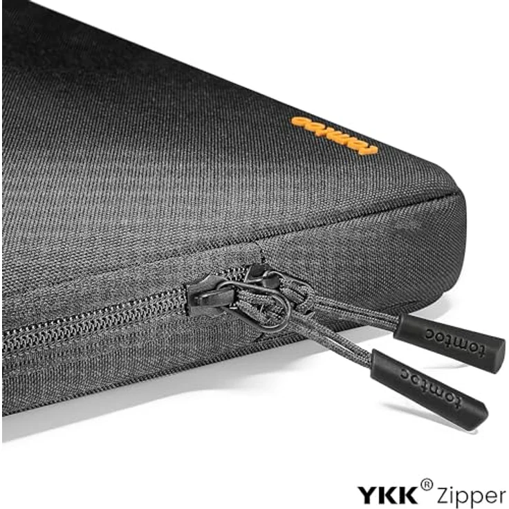 tomtoc A13D2D1GP Defender-A13 Laptop-Sleeve Kit 2-teilig, 14 Zoll, Schwarz, Cornerarmor-Technologie, recycelter Kunststoff – Bild 3