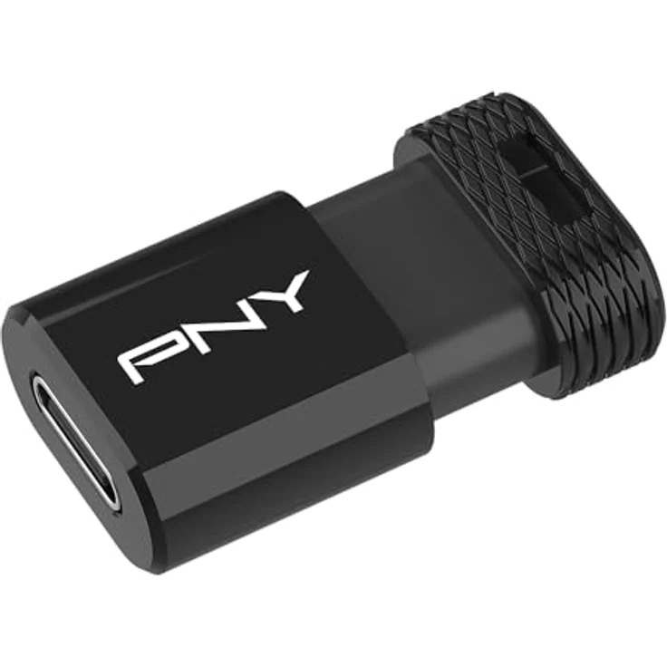 PNY 64GB Elite-X Fit Type-C USB 3.2 Flash-Laufwerk, lesegeschwindigkeit bis zu 200MB/s, ultrakompakt, tragbar, Type-C-Anschluss – Bild 2