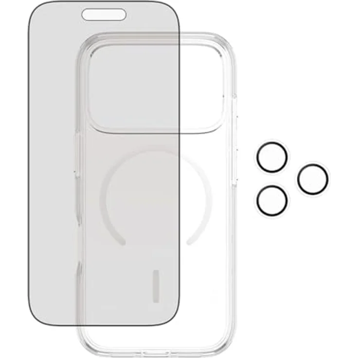 PanzerGlass 3-in-1 Privacy Set, Schutzfolie für Apple iPhone 17, transparent, kratz- und stoßfest, MagSafe-kompatibel – Bild 5