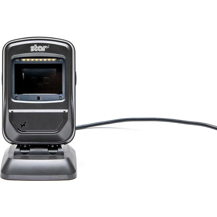 Star Micronics BSD-40U, Desktop Barcode Scanner für 1D/2D Barcodes, USB, Schwarz, IP52-zertifiziert, hohe Bewegungstoleranz