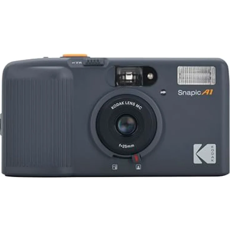 KODAK Snapic A1 35-mm-Filmkamera, 2-Zonen-Fokus, wiederverwendbar, leicht und kompakt, Rhino Grey – Bild 1
