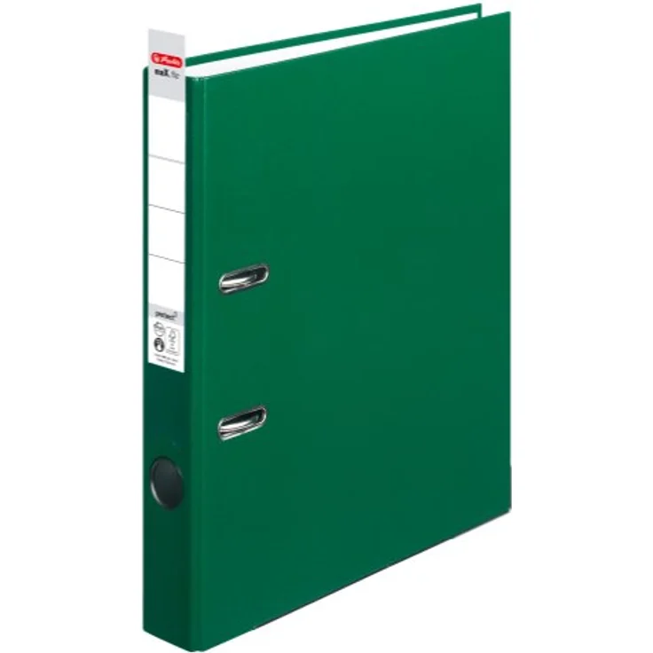 Herlitz Aktenordner maX.file protect, schmal, DIN A4, mit Griffloch, Blattniederhalter und Kantenschutz, blau – Bild 3