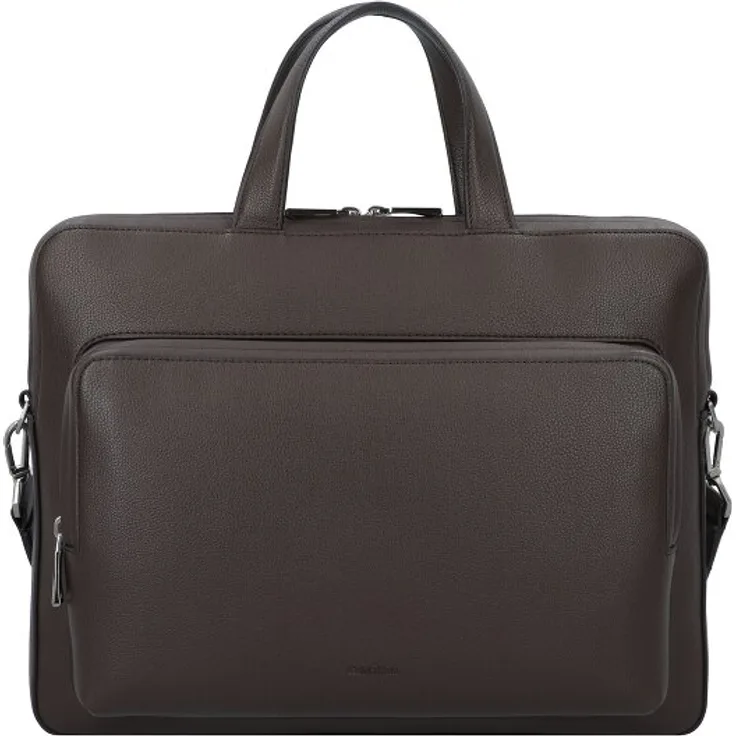 Calvin Klein Micro Pebble Aktentasche 36 cm, 100% Polyurethan, braun