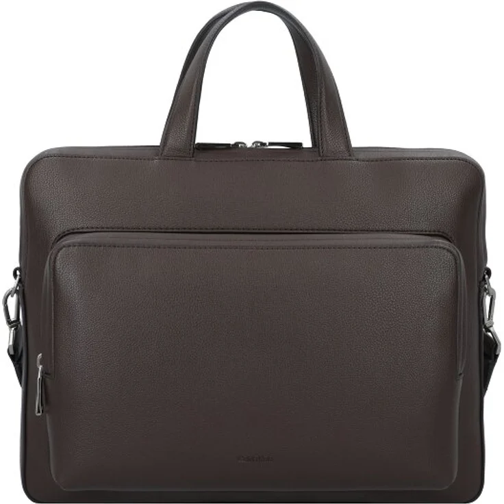Calvin Klein Micro Pebble Aktentasche 36 cm, 100% Polyurethan, braun