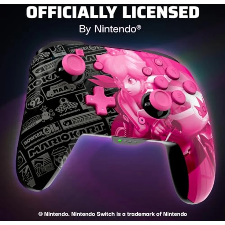 PDP Rematch GLOW drahtlos Controller Grand Prix Peach Nintendo Switch – Bild 5