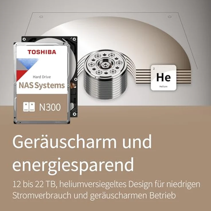 Toshiba 8.9cm (3.5") 4TB SATA3 NAS N300 7200RPM intern bulk Festplatte, 24/7 zertifiziert, 512MB Cache – Bild 6