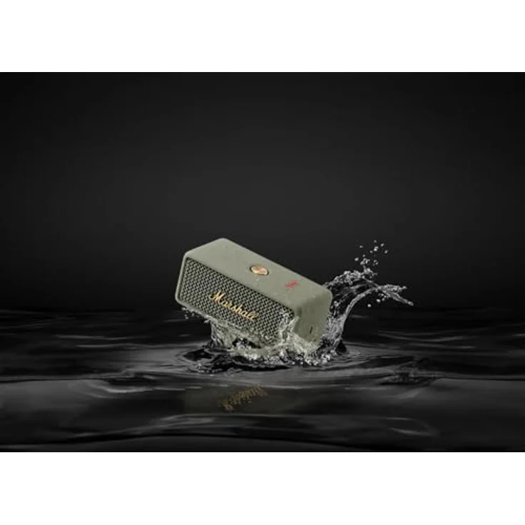 MARSHALL Emberton III Bluetooth Lautsprecher, Sage, 32 Stunden Akkulaufzeit, wasserfest, True Stereophonic, integriertes Mikrofon – Bild 5
