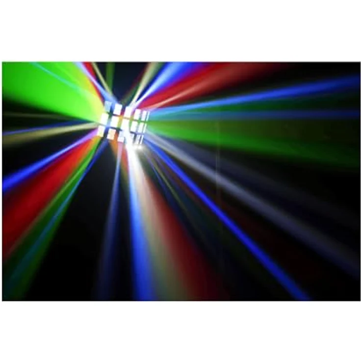 ALGAM LIGHTING HELIOS-II 2-in-1-LED-Projektor mit Derby-Effekt und Stroboskop, DMX XLR 3-Punkt, 28 W, IP20, 261 x 186 x 142 mm – Bild 2