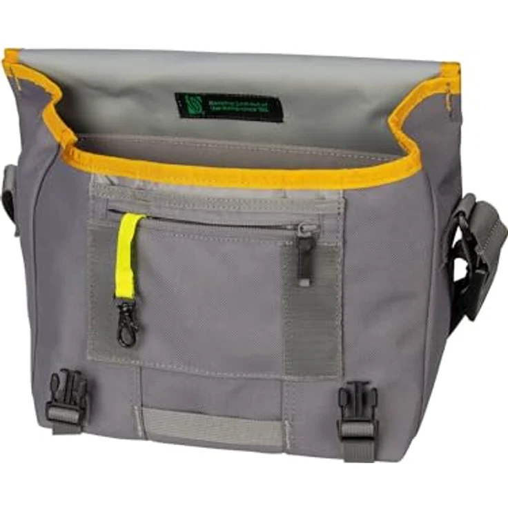 Timbuk2 Classic Messenger XS, Mini Laptoptasche mit Organizer und Flaschenhalter, Grau – Bild 6