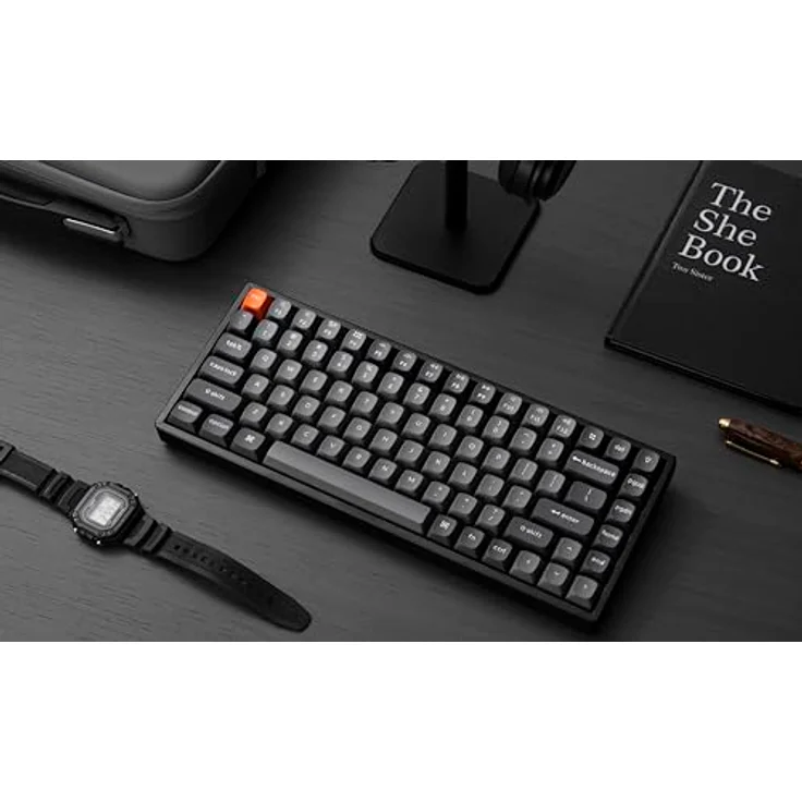 Keychron K2 MAX, Wireless Mechanische Tastatur mit RGB, Hot-Swap, QMK/VIA Programmierbare Makros, Aluminiumrahmen, Super Brown Switch, für Mac und Windows – Bild 5