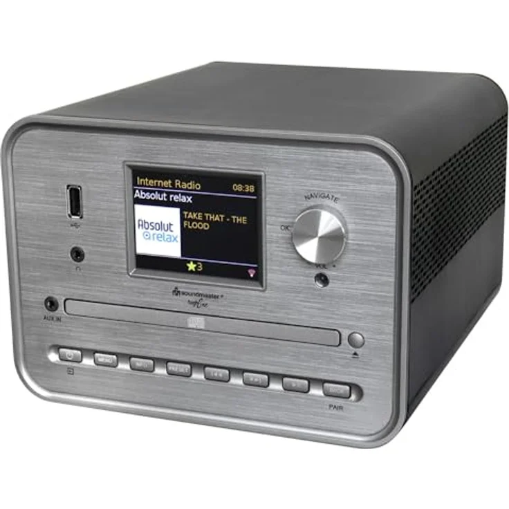 Soundmaster ICD1050SW Stereoanlage Internetradio WLAN 2,4/5 GHz DAB+ Bluetooth CD-Player USB MP3 APP Farbdisplay Wecker – Bild 1
