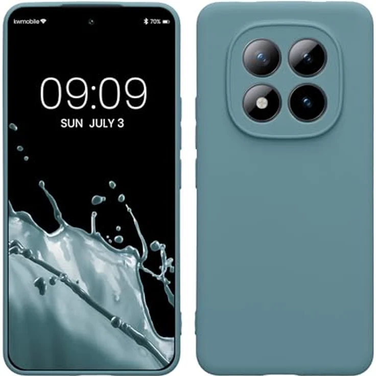 kwmobile Handyhülle kompatibel mit Xiaomi Redmi Note 15 Pro 4G, weiche Silikon Schutzhülle in Antique Stone, robust und rutschfest – Bild 1