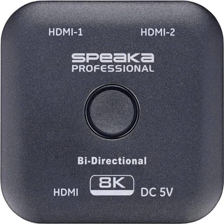 SpeaKa Professional SP-11990132 2 Port HDMI-Switch UHD 8K @ 60 Hz, bidirektional, 7680 x 4320 Pixel, stromversorgungsfrei über HDMI – Bild 3