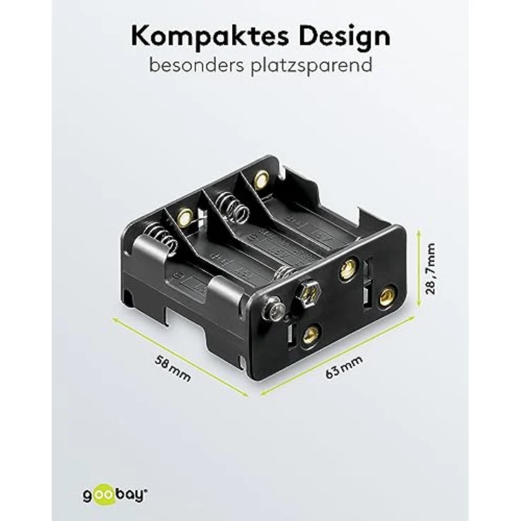 Batteriehalter, 8xmignon 'AA', mit Druckknopfanschluß – Bild 4