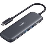 Anker USB C Hub, 332 USB-C Hub (5-in-1) mit 4K-HDMI-Display, Pass-Through-Ladung und 5 Gbit/s Datenübertragung