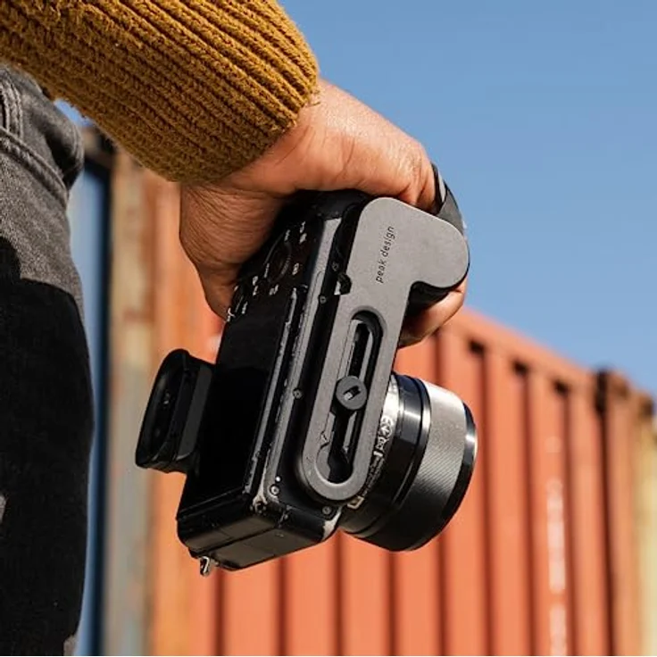 Peak Design Micro Clutch L-Plate Handschlaufe, Schwarz, für spiegellose Kameras – Bild 5