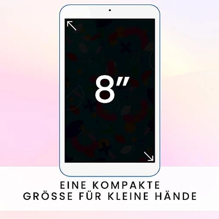 SPC Gravity 3 Mini – Tablet für Kinder mit 8" Display, Kindersicherung, 4GB RAM, 64GB erweiterbarer interner Speicher, 4.000 mAh Akku, USB-C, Android 12 – Farbe Blau – Bild 2