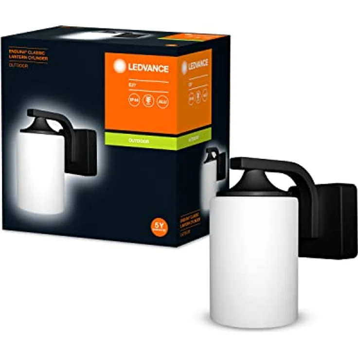 Ledvance Endura Classic Lantern Cylinder Wandleuchte, Aluminium, Schwarz, One size – Bild 4