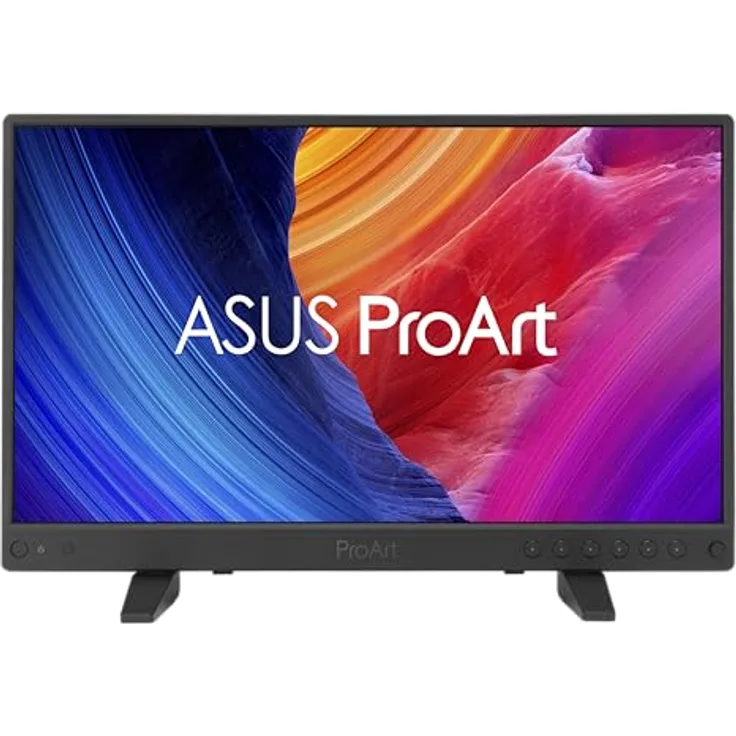 ASUS ProArt PA16USV, 15,6 Zoll 4K UHD Professioneller Monitor, 16:9 IPS, 3840x2160, 100% sRGB, Calman-farbkalibriert, HDR10, 12G SDI Port, USB-C, HDMI, USB-Hub, Kickstand