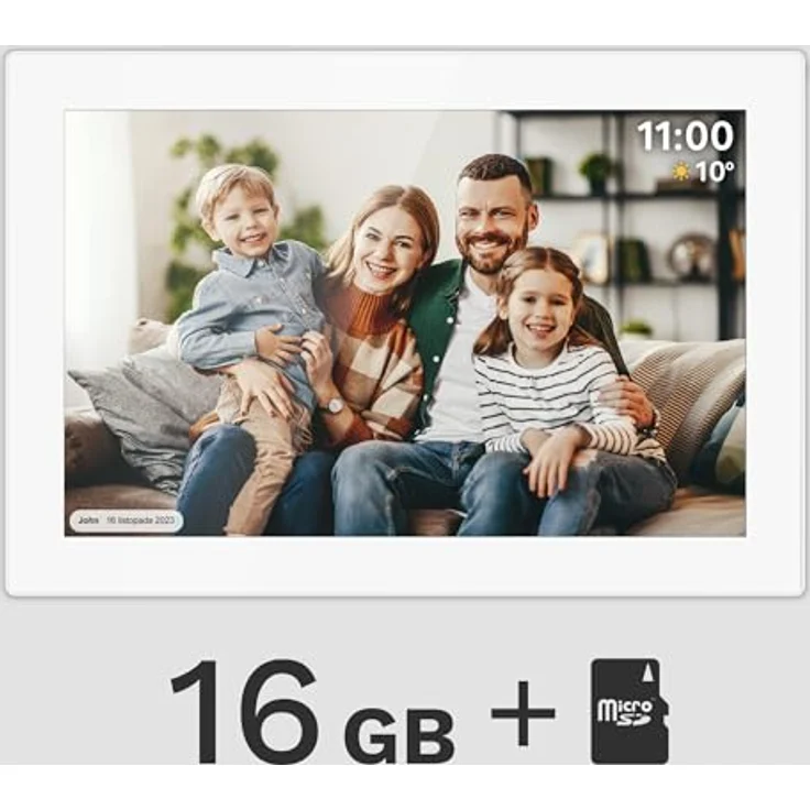 Krüger&Matz FRAMEO 10,1" digitaler Bilderrahmen mit Wi-Fi, weiß – Bild 14