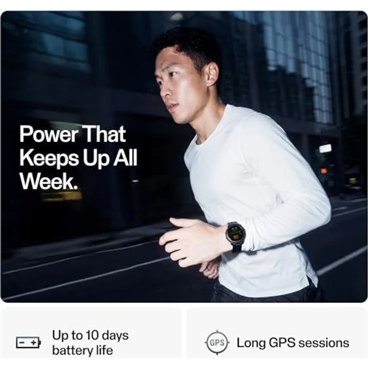 Polar Street X Smartwatch, Urban Sport Watch mit 1,28 Zoll AMOLED-Touchscreen, GPS, Herzfrequenzmessung und LED-Taschenlampe, militärtaugliche Robustheit – Bild 5