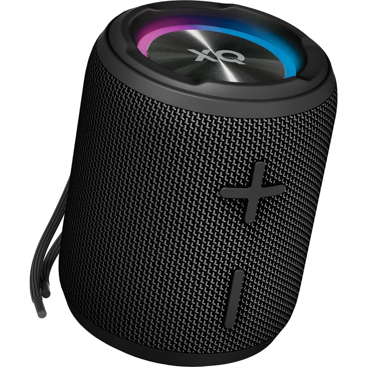 Xqisit Waterproof Speaker 10W (WPS100) (7 h, Akkubetrieb), Bluetooth Lautsprecher, Schwarz