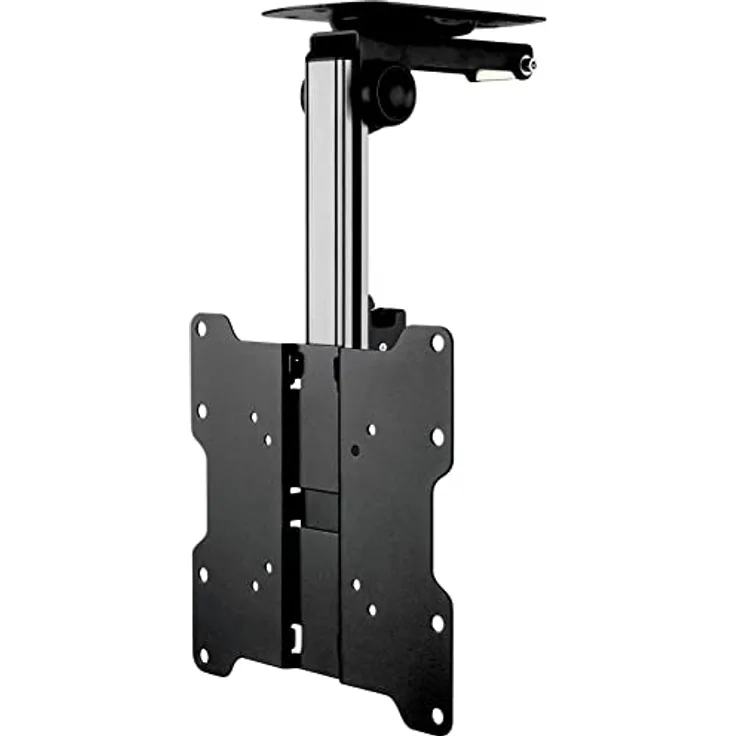 SOTECH klappbare TV Deckenhalterung DH-01-37, drehbar, höhenverstellbar, neigbar für 17-37 Zoll TVs, belastbar bis 20 kg, VESA kompatibel, schwarz