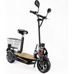 Forca E-Scooter Captain Pro 2000W - 12AHBlei Gel Akku, 50,00 km/h, Schwarz