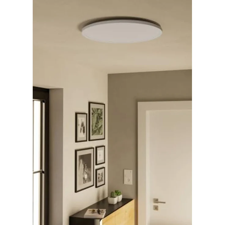 EGLO LED Deckenleuchte Rovito, runde Badezimmer Deckenlampe in Weiß, IP44, Ø 50 cm, warmweiß-kaltweiß – Bild 4