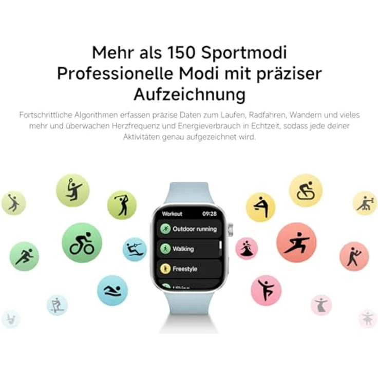 XIAOMI REDMI Watch 6, 43mm Smartwatch mit GPS, 5ATM wasserdicht, SpO2 und Pulsometer, azul – Bild 7
