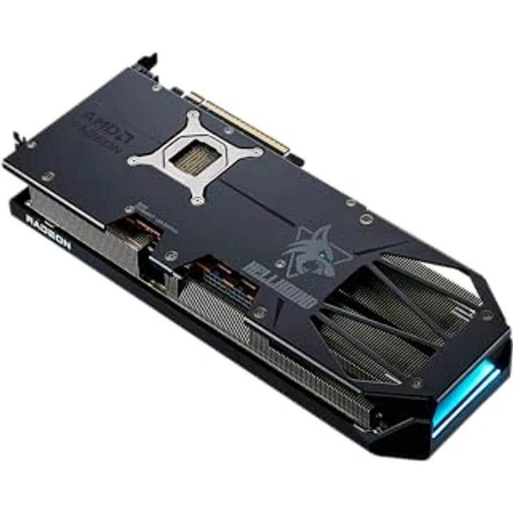 PowerColor Rx 9070 Xt Hellhound Oc 16gb Gddr6 Gaming Grafikkarte mit 304 Watt Leistungsaufnahme – Bild 8