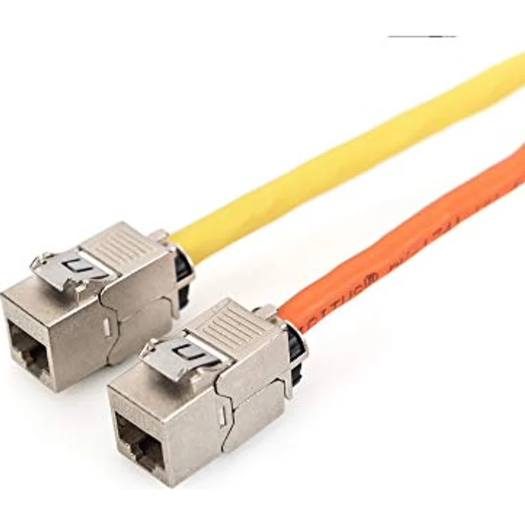 DIGITUS Keystone-Modul Cat-6A Geschirmt - 24 Stück - RJ45 - Designfähig - 500 MHz 10GBase-T - Metallclip - Werkzeugfrei – Bild 3