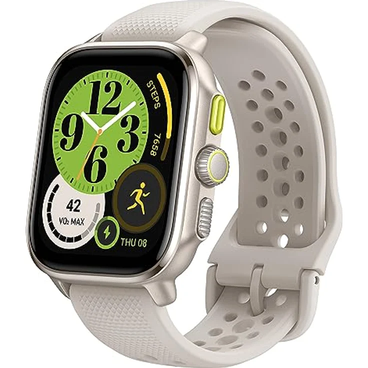 Amazfit Cheetah Lauf-Smartwatch mit Dual-Band-GPS, Routennavigation und Offline-Karten, Trainingsvorlage, Herzfrequenzmesser, integrierter Alexa, 8 Tage Akkulaufzeit für Männer und Frauen-Quadratisch – Bild 1