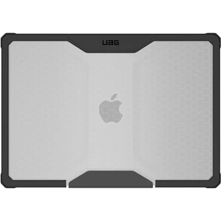 URBAN ARMOR GEAR Plyo Case für das Apple MacBook Air 15" Zoll (M2-2023) Hülle [Sturzfeste Schutzhülle nach US-Militärstandard, Freier Zugang zu Allen Anschlüssen] Ice/schwarz (transparent) – Bild 3
